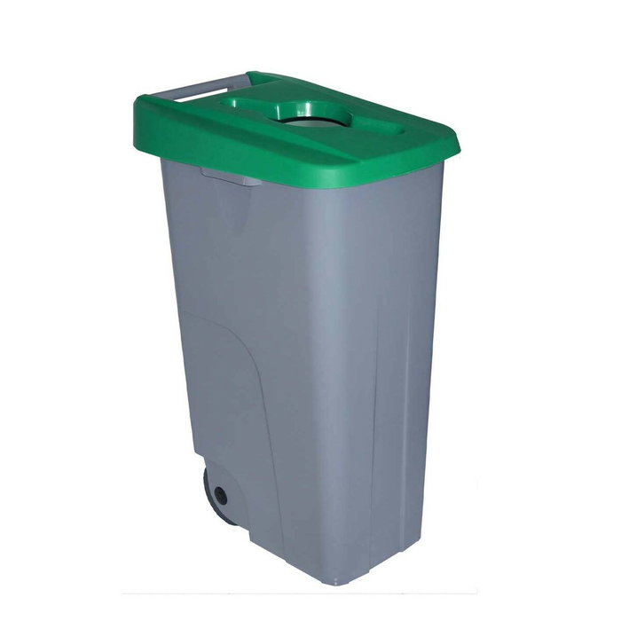 Denox Cubo Basura Reciclaje 110L Verde (2 Unidades)