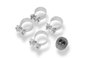 Fox Silenciador Trasero para Range Rover II Type LP - Colas Pulidas Plateadas