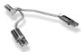 Fox Silenciador Trasero para Range Rover II Type LP - Colas Pulidas Plateadas