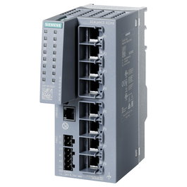 Siemens SCALANCE XC208 6GK5208-0BA00-2AC2 Switch IE Gestionable Layer 2, 8 Puertos - Switch Industrial Ethernet para WLAN