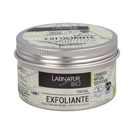 LABNATUR BIO Exfoliante Facial Scrub con Arena Volcánica y Gránulos de Coco 100 ml - Certificación BioVidaSana, Ingredientes 99% Naturales