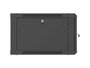 Lanberg Armario rack de pared 19 pulgadas 6U 600x600 negro puertas perforadas