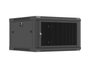 Lanberg Armario rack de pared 19 pulgadas 6U 600x600 negro puertas perforadas