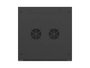 Lanberg Armario rack de pared 19 pulgadas 6U 600x600 negro puertas perforadas