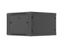 Lanberg Armario rack de pared 19 pulgadas 6U 600x600 negro puertas perforadas