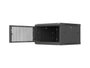 Lanberg Armario rack de pared 19 pulgadas 6U 600x600 negro puertas perforadas