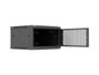 Lanberg Armario rack de pared 19 pulgadas 6U 600x600 negro puertas perforadas