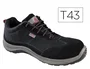 Deltaplus Zapatos de seguridad Asti piel serraje negro talla 43, puntera composite, suela composite antiperforación EN ISO 20345 S1PS