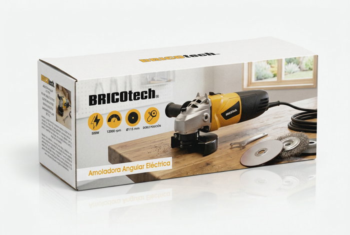 Bricotech Amoladora Angular 500W 230mm Bricotech Amoladora Angular 500W 230mm