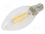 TOSHIBA LED LIGHTING Lámpara LED E14 Blanco Cálido 2700K 4,5W 470lm