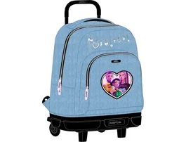 Safta Mochila grande con ruedas compacta extraíble K-Pop Demon Hunters - Huntr/X 33x45x22 cm