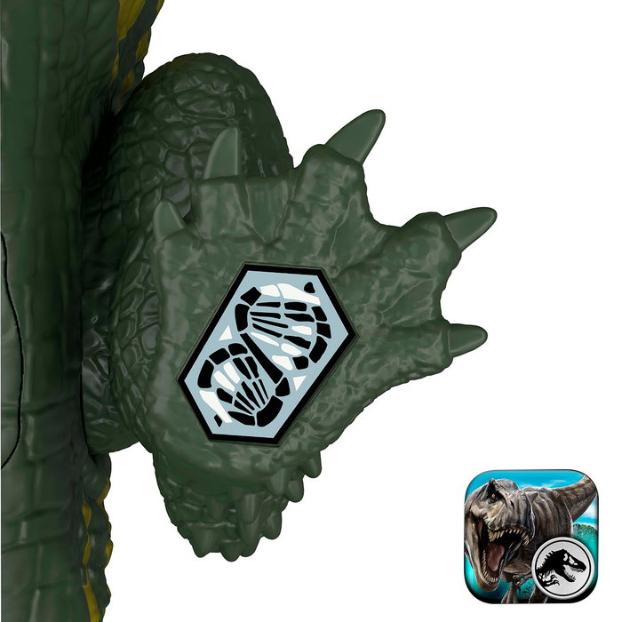 Mattel Jurassic World Wild Roar Stomatosuchus Dinosaurio con Rugidos y Luces - 37 cm Jkl82
