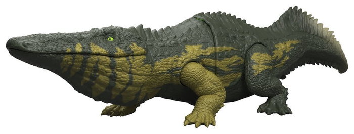 Mattel Jurassic World Wild Roar Stomatosuchus Figura de 37 cm