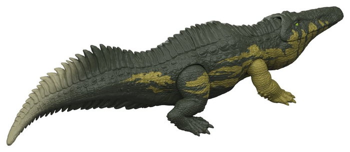 Mattel Jurassic World Wild Roar Stomatosuchus Figura de 37 cm