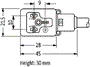 MURRELEKTRONIK Conector de válvulas Versión B, 3 pines, 10mm, hembra