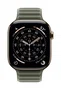 Apple Hermès Correa de Reloj Sport MGDK4ZM/A de Poliéster, Tamaño S/M, Gris Salvia, Compatible con Watch Series 9/SE/Series 10/11 (46mm/45mm/44mm/49mm)
