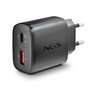 NGS ERA 45W BLACK Cargador de Pared GaN con USB-C y USB-A Negro