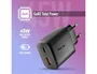NGS ERA 45W BLACK Cargador de Pared GaN con USB-C y USB-A Negro