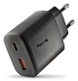 NGS Cargador de Pared GaN 45W USB-C y USB-A Negro