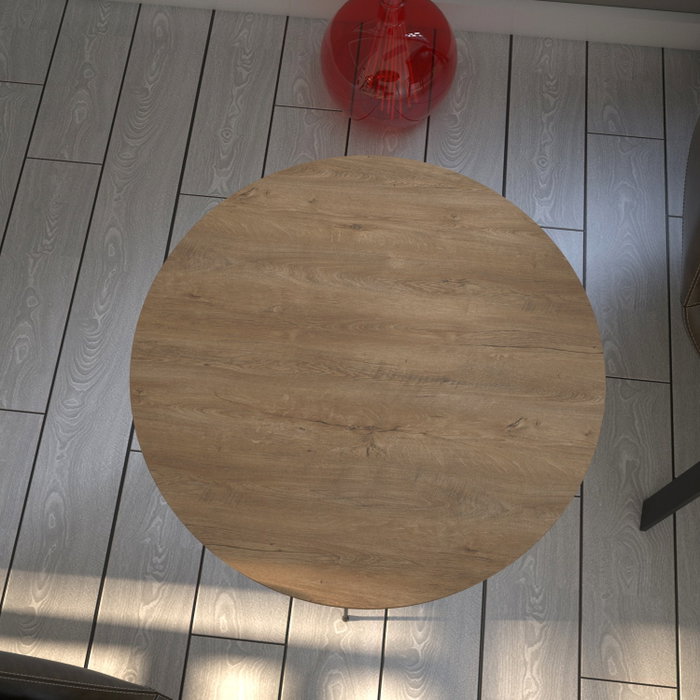 Hanah Home Mesa Auxiliar Caucasian Oak, Mesa Lateral Moderna con Patas de Metal, Tablero de Partículas Recubierto de Melamina, Color Roble Caucásico Hanah Home Mesa Auxiliar Caucasian Oak, Mesa Lateral Moderna con Patas de Metal, Tablero de Partículas Recubierto de Melamina, Color Roble Caucásico