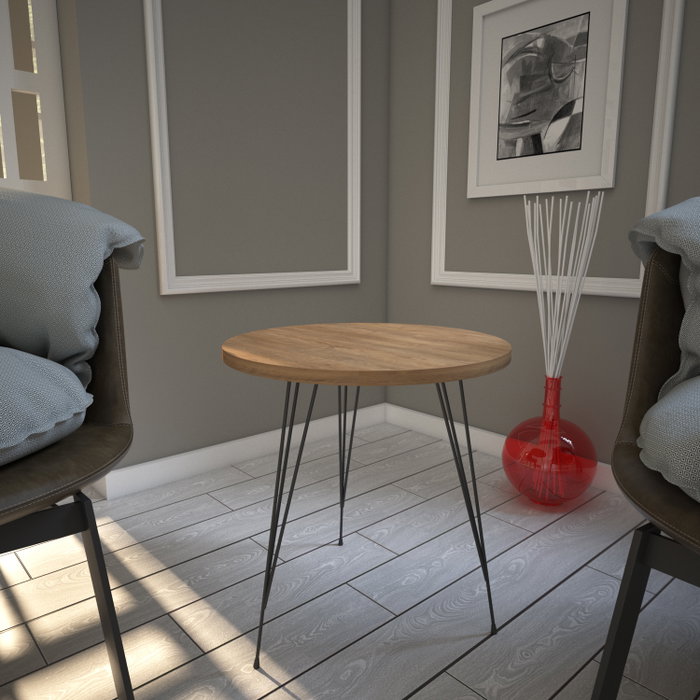 Hanah Home Mesa Auxiliar Caucasian Oak, Mesa Lateral Moderna con Patas de Metal, Tablero de Partículas Recubierto de Melamina, Color Roble Caucásico Hanah Home Mesa Auxiliar Caucasian Oak, Mesa Lateral Moderna con Patas de Metal, Tablero de Partículas Recubierto de Melamina, Color Roble Caucásico
