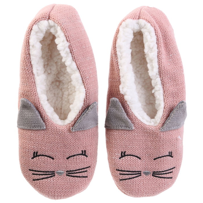 Sensly Zapatillas Unicornio Gato Mujer Abrigosas Interior Sherpa Suela Antideslizante