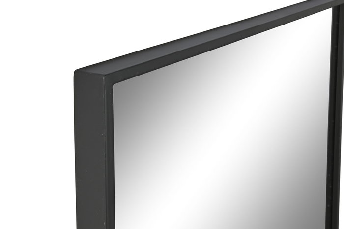 DKD Home Decor Espejo de Hierro y Cristal Negro 60x4x140 cm