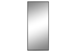 DKD Home Decor Espejo de Hierro y Cristal Negro 60x4x140 cm