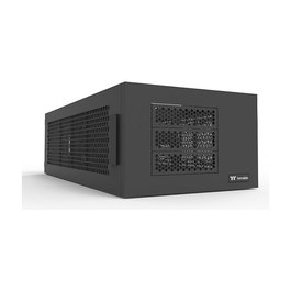 Thermaltake AX100 Chasis PC Negro ATX Torre Media con 8 Bahías 3.5", 2.5", Soporte Ventiladores 120/140 mm y Radiador 480 mm