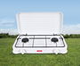 Algon Bbq Hornillo 2 Fuegos Gas C/Tapa 55 x 31 x 6,5 cm (2 Unidades)