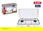 Algon Bbq Hornillo 2 Fuegos Gas C/Tapa 55 x 31 x 6,5 cm (2 Unidades)