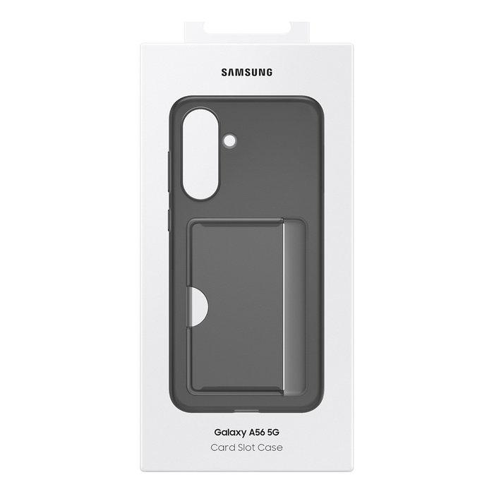 Samsung Funda Card Slot Case Negra Compatible con Galaxy A56 5G (6.7") con Bolsillo para Tarjetas - Negro