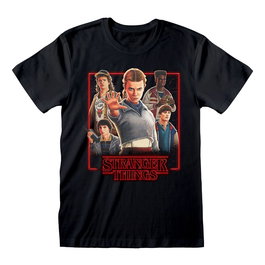 Stranger Things Camiseta Characters in Glowing Box talla M