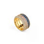 Anillo Mujer Guess JUBR05140JWYGBL54 14 Dorado Azul