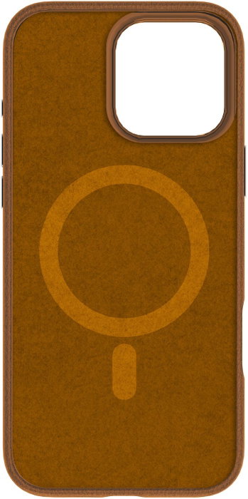 eSTUFF Funda iPhone 16 Pro INFINITE VENICE - Cuero Reciclado Marrón, Compatible MagSafe, Protección 1.2m