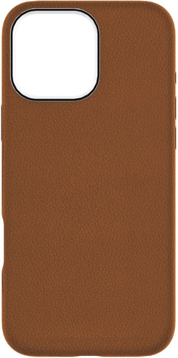 eSTUFF Funda iPhone 16 Pro INFINITE VENICE - Cuero Reciclado Marrón, Compatible MagSafe, Protección 1.2m