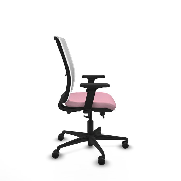 PIQUERAS Y CRESPO Silla de oficina Haches Rosa y Blanca PIQUERAS Y CRESPO Silla de oficina Haches Rosa y Blanca