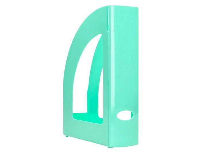 Q-connect Revistero de plástico color verde menta 320x250x80 mm