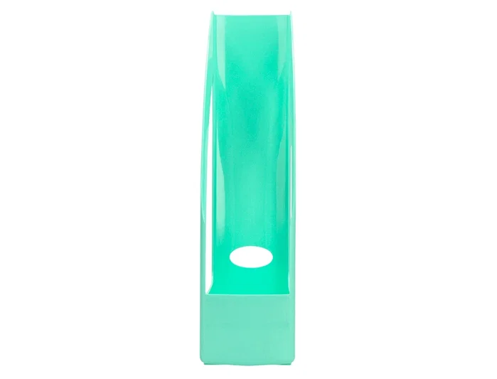 Q-connect Revistero de plástico color verde menta 320x250x80 mm