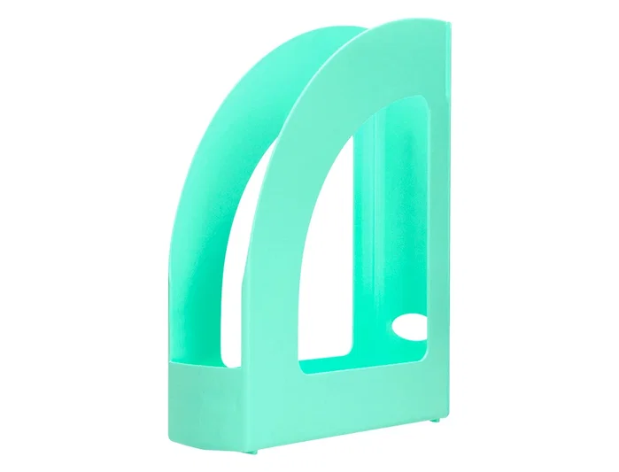 Q-connect Revistero de plástico color verde menta 320x250x80 mm
