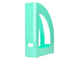 Q-connect Revistero de plástico color verde menta 320x250x80 mm