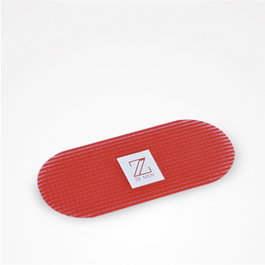 Zzmen Almohadilla Con Ganchos Nylon Roja Para Separar Secciones de Cabello Corto