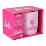 Paladone Taza Barbie Silueta Rosa y Blanco 400 ml