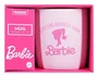 Paladone PP13761BR Taza de Cerámica con Silueta de Barbie, Rosa y Blanco, 0.4 Litros