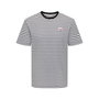 Camiseta de Manga Corta Hombre Only & Sons Onsdawson Reg Stripe Negro L