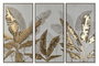 DKD Home Decor Set de 3 Cuadros Enmarcados Palmeras 60x4x120 cm
