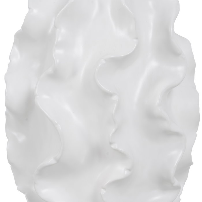 Jarrón Blanco Cerámica Decoración 25,50 X 25,50 X 37,50 cm