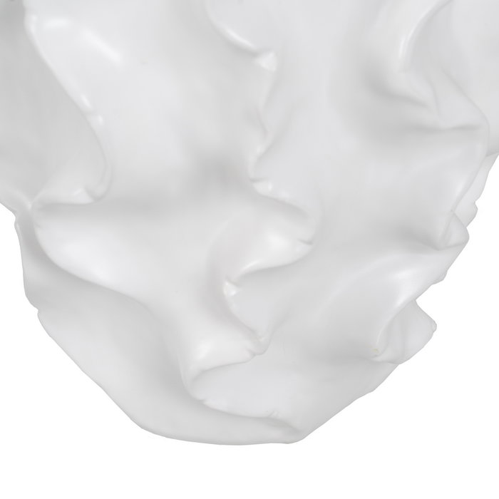 Jarrón Blanco Cerámica Decoración 25,50 X 25,50 X 37,50 cm