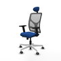 PIQUERAS Y CRESPO Silla de oficina Motilla Azul y Gris