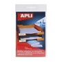 Apli Bolsillos Adhesivos Portaetiquetas 25x75mm Transparentes